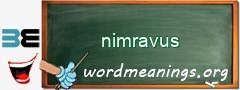 WordMeaning blackboard for nimravus